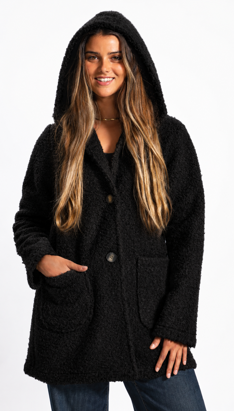 Chaquetón Teddy buclé