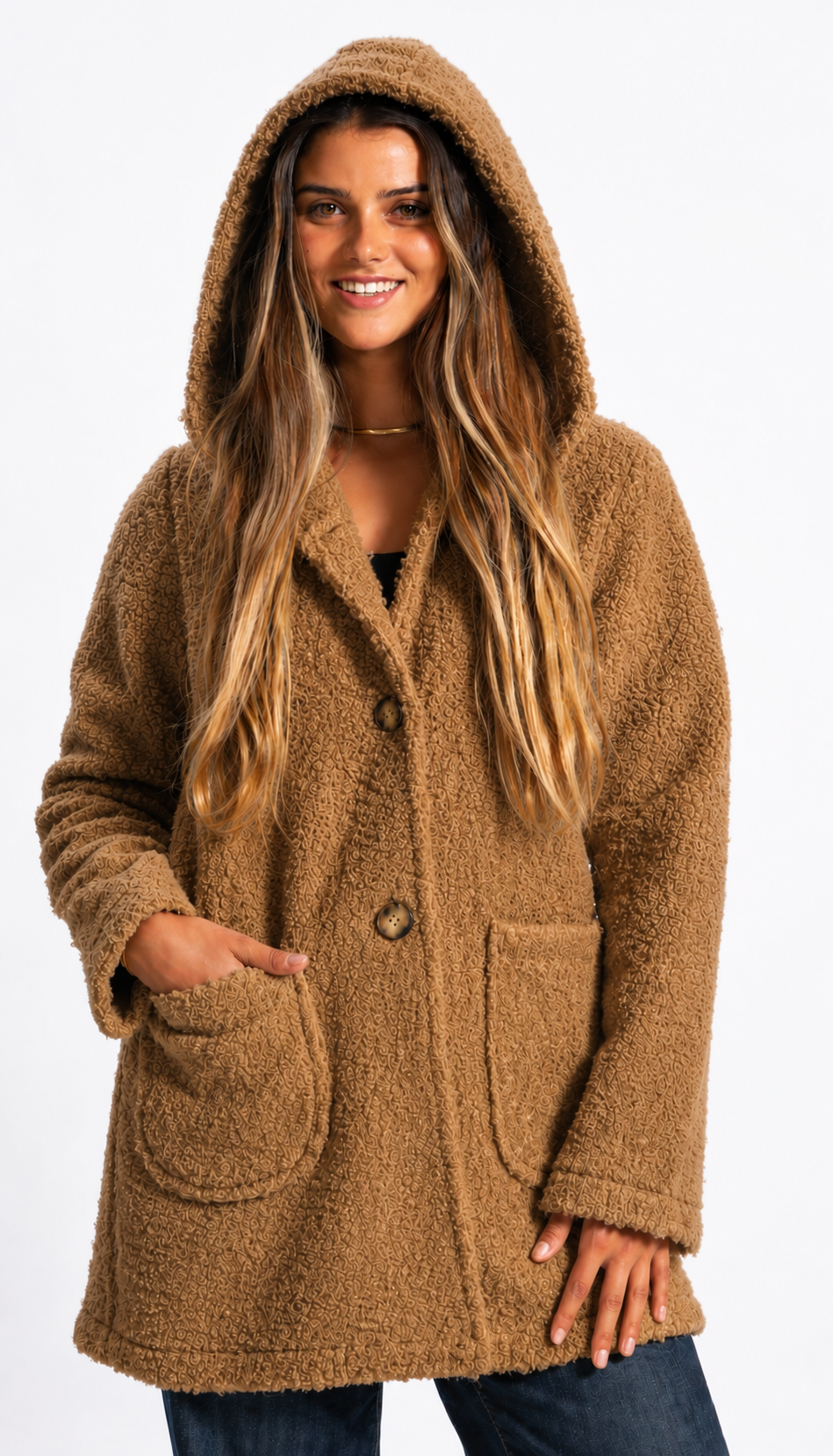 Chaquetón Teddy buclé