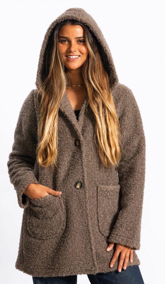 Chaquetón Teddy buclé